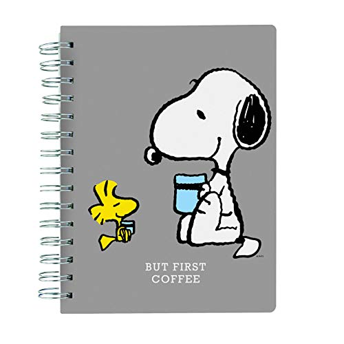 Graphique Vegan Leather Spiral Journal, Peanuts Focus, "Focus On The Good" Quote on the Cover – Perfect for Taking Notes, Lists and More - Image 1