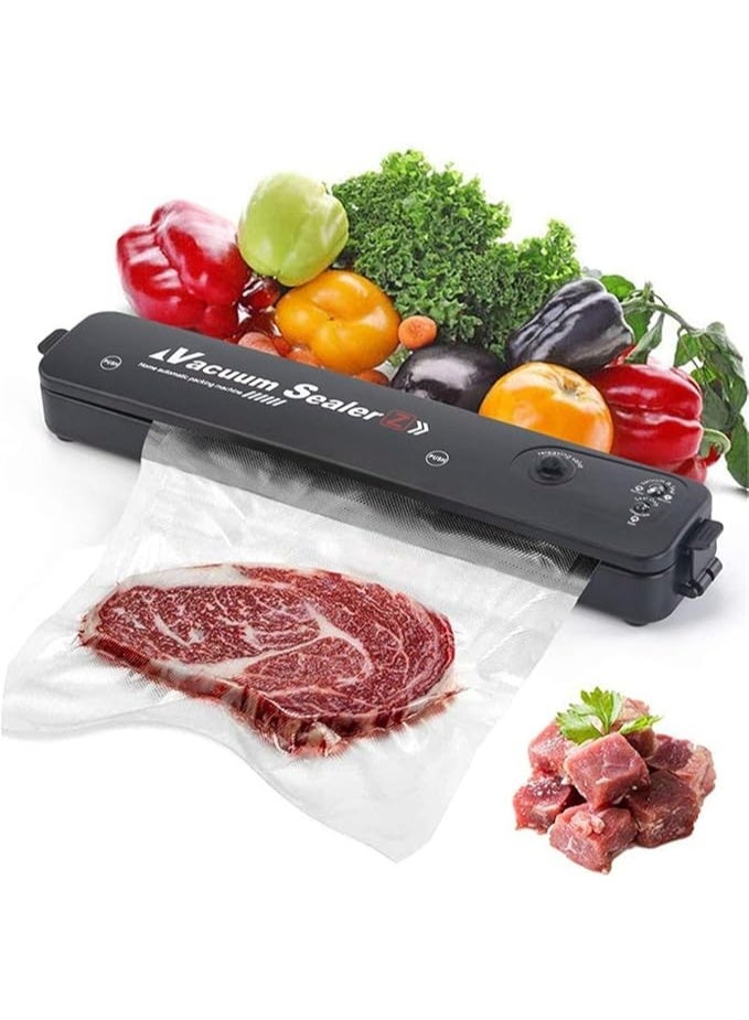 Spaceshoop Full- Automatic Electric Vacuum Film Sealing Machine Vacuum Packer Includes Of 10 Bags For Home Kitchen 37.5 * 7 * 8.5Cm  - Image 5