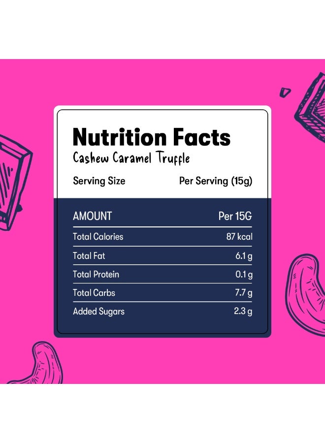 Plaay Cashew Caramel Chocolate Truffles 10x60g - Image 5