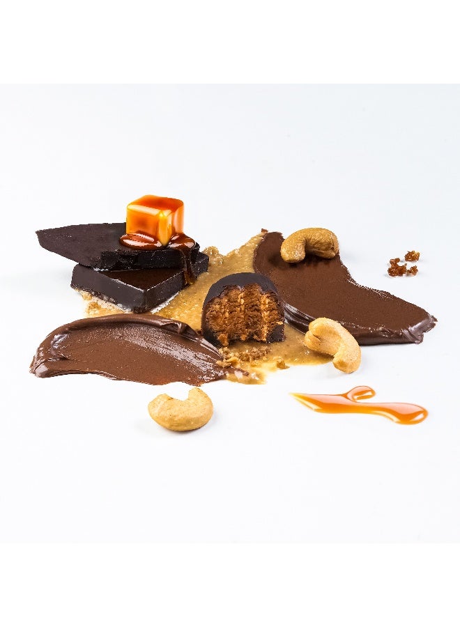 Plaay Cashew Caramel Chocolate Truffles 10x60g - Image 2