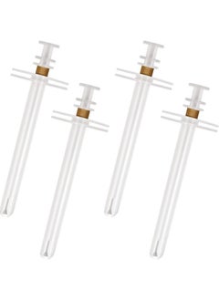 Patelai 4 Pieces Pet Syringe Pet Pill/Tablet Syringe With Safety Tip Small Animal Pill Shooter Pet Pill Feeding Dispenser For Cats Dogs Birds (White)  - Image 1