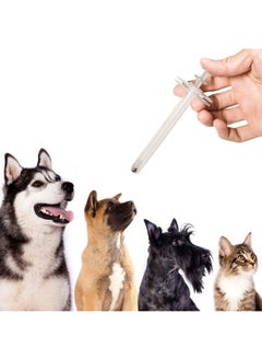 Patelai 4 Pieces Pet Syringe Pet Pill/Tablet Syringe With Safety Tip Small Animal Pill Shooter Pet Pill Feeding Dispenser For Cats Dogs Birds (White)  - Image 2