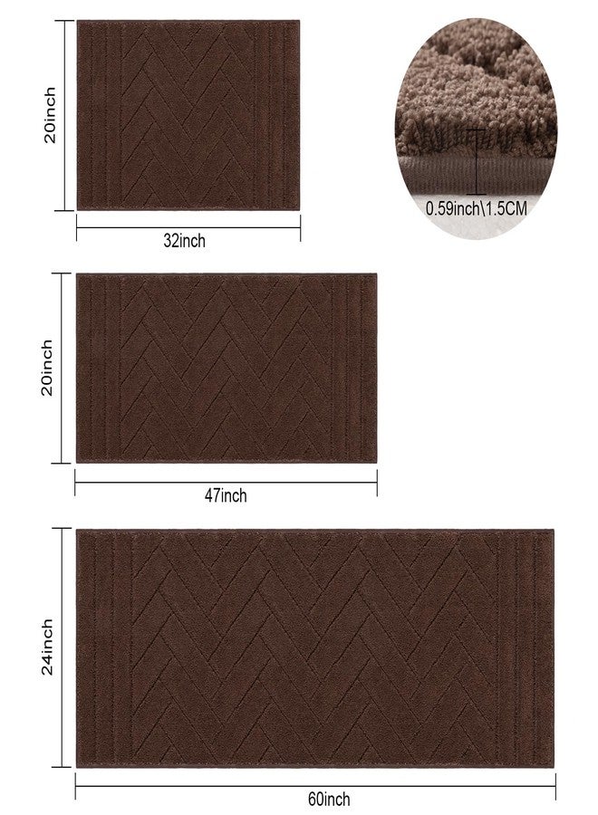 Tindbea Dog Mat for Muddy Paws,Absorbs Moisture Dirt Non-Slip Washable Mud Mat for Dogs,Soft Rubber Backing Front Inside Pet Rug for Entryway, Mud Dog Paws, Patio(24"x59",Coffee) - Image 5
