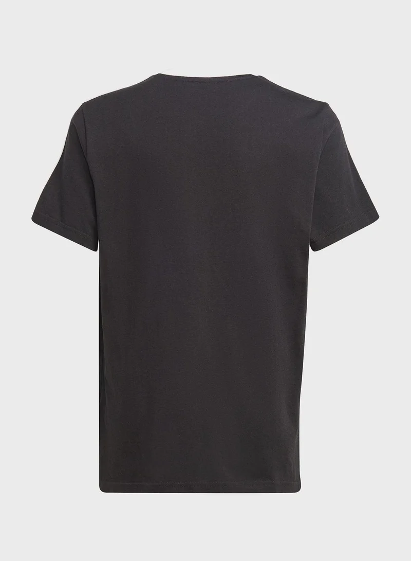 Adidas G 3S Bf T Black Training T-Shirts 7-8Y