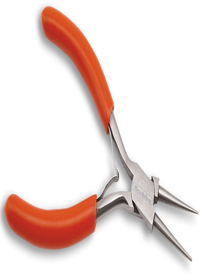 Beadalon 201F-022 Red Handle Round Nose Pliers, Econo - Image 1