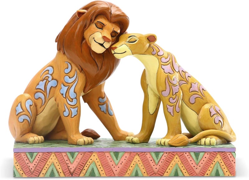 Enesco Disney Savannah Sweethearts Simba Nala Figurine - Image 1