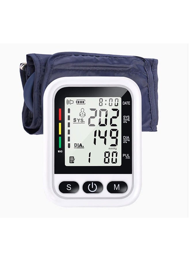 DMG TECH DMG Blood Pressure Monitor, Upper Arm Blood Pressure Monitor With Lcd Display, Portable Fully Automatic Accurate Readings Wrist Upper Arm Blood Pressure Monitor, Memory Voice Prompt  - Image 1