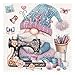 PPuzzling Cute Blue Gnome Puzzles for Adults 1000 Pieces Vintage Flower Sewing Machine Jigsaw Puzzles Funny Challenging Puzzle as Spring Art - Image 4