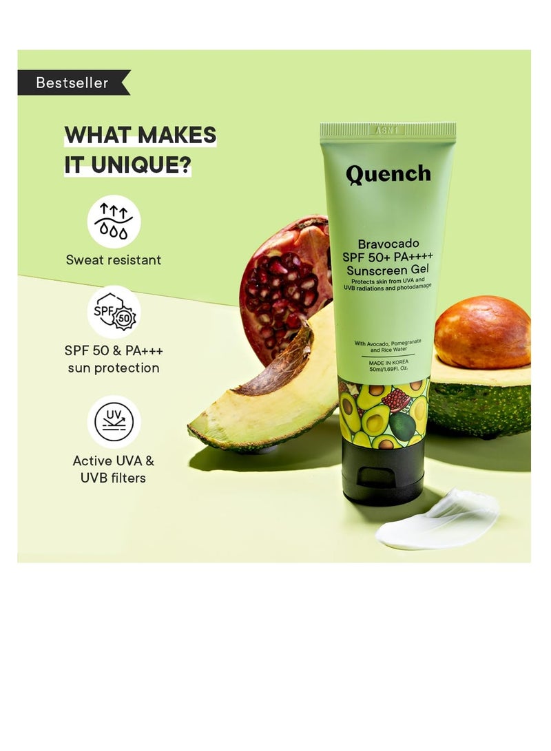 كوينش كريم الوقاية من الشمس فيتامين هـ 50 PA للبشرة المتوهجة| خفيف الوزن للغاية وغير زيتي ولا يحتوي على حماية من الأشعة فوق البنفسجية الطويلة والمتوسطة المصنوعة في كوريا للنساء والرجال، 50 مل - Image 4