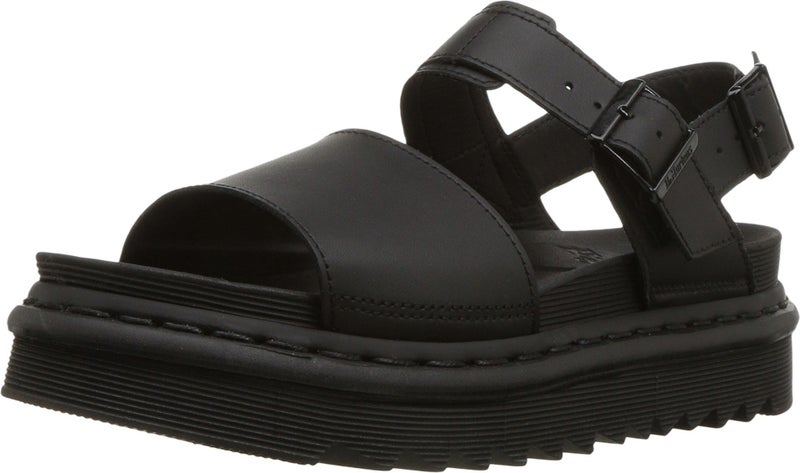 Dr Martens صنادل فوس للنساء من دكتور مارتنز، أسود هيدرو، 11 أمريكي - Image 3