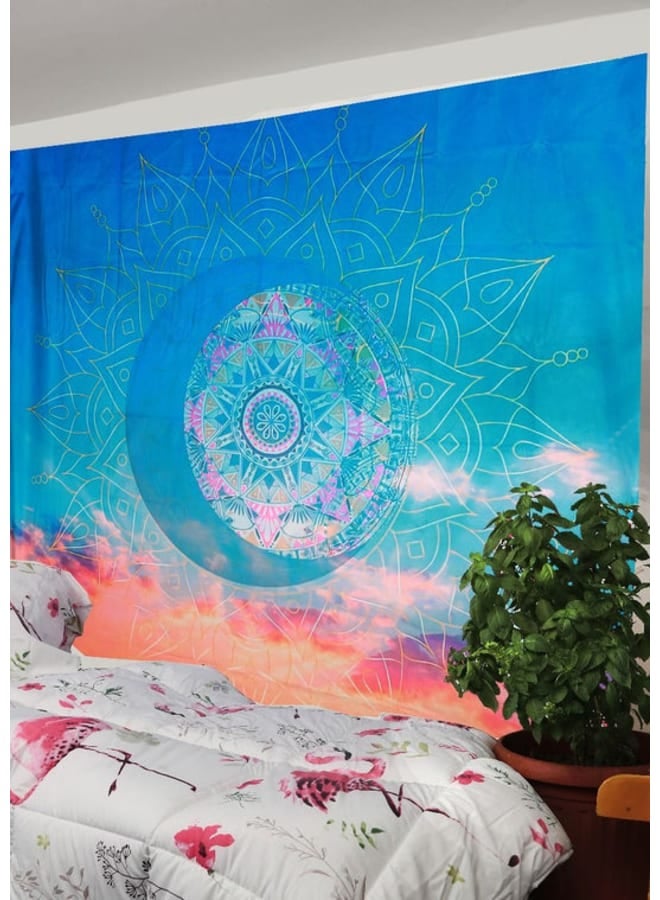 Hendi Mandala Bohemian Mandala Printed Wall Tapestry – Colorful Hippie Art Décor – Lightweight Polyester –  Bedroom, Living Room, Dorm Decoration - Image 1