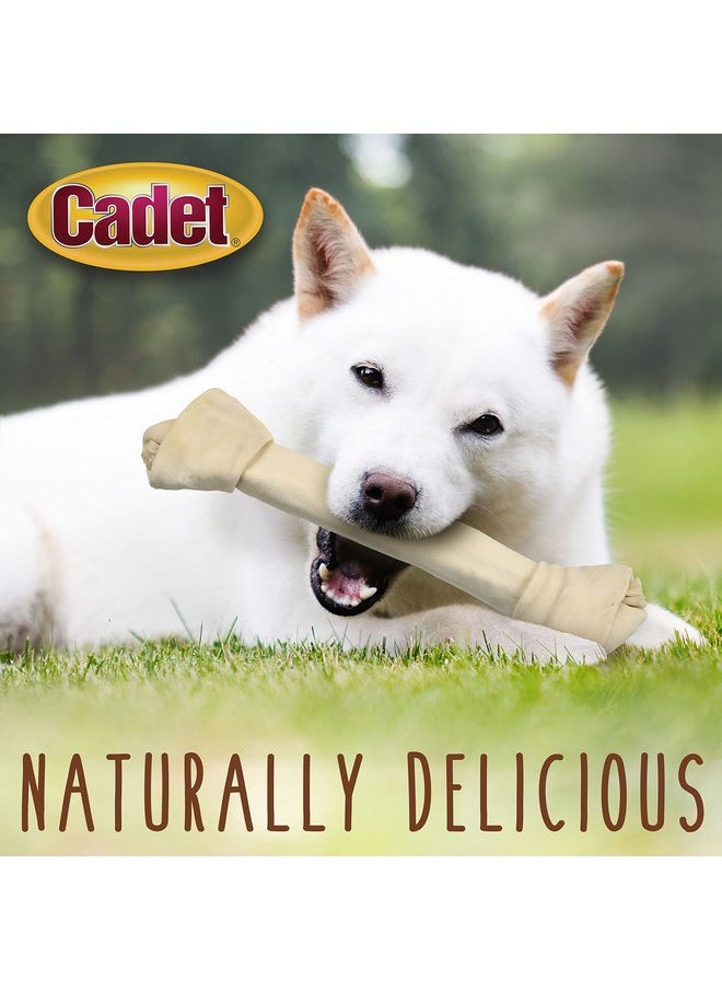 Cadet Cadet Premium Grade Beef Hide for Dogs, Rawhide Long Lasting Dog Chews, Chips, Curls & Rolls for Small/Medium/Large Dogs  - Image 4