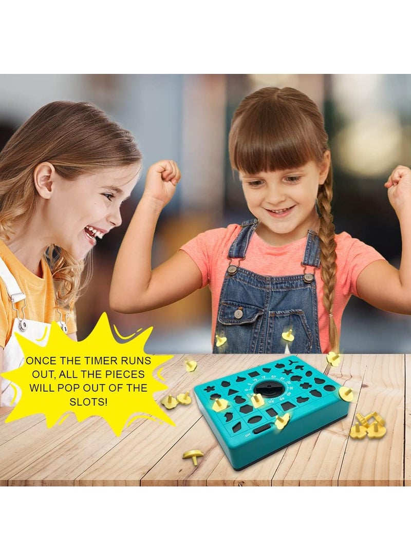 Arabest Timing Puzzle Toy, Winning Fingers Shape Toy Puzzle Game, Pop Up Board Game With Shape Puzzles, Two Players Concentration Games Puzzle Board Matching Game, Purple - Image 5