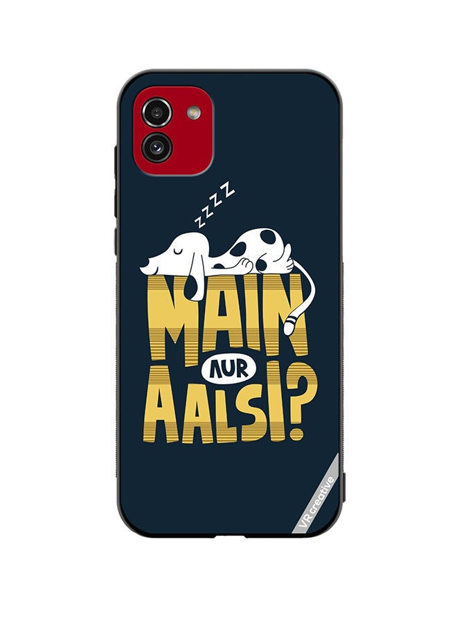 VR CREATIVE Protective Case Cover For Samsung Galaxy A03 Mai Aur Alsi Design Multicolour - Image 1