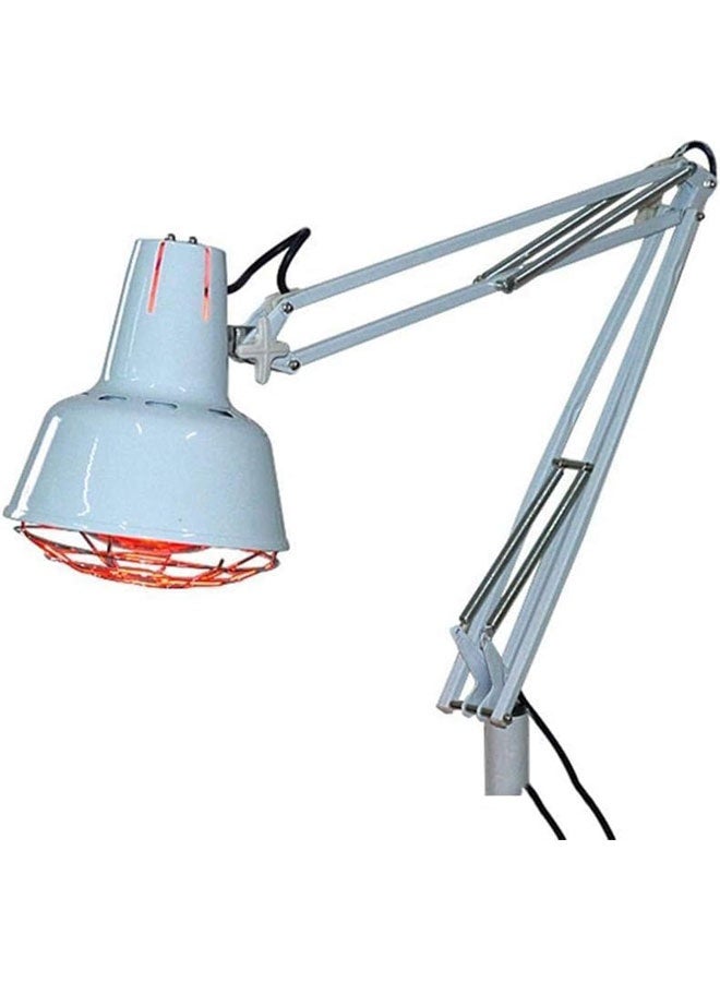 مصباح العلاج بالتدفئة بالأشعة تحت الحمراء (275 واط)، حامل أرضي، دوران 360 درجة، وظيفة التوقيت، قابل للتعديل، لتخفيف الألم، مناسب للعناية بالعضلات والبشرة - Image 4