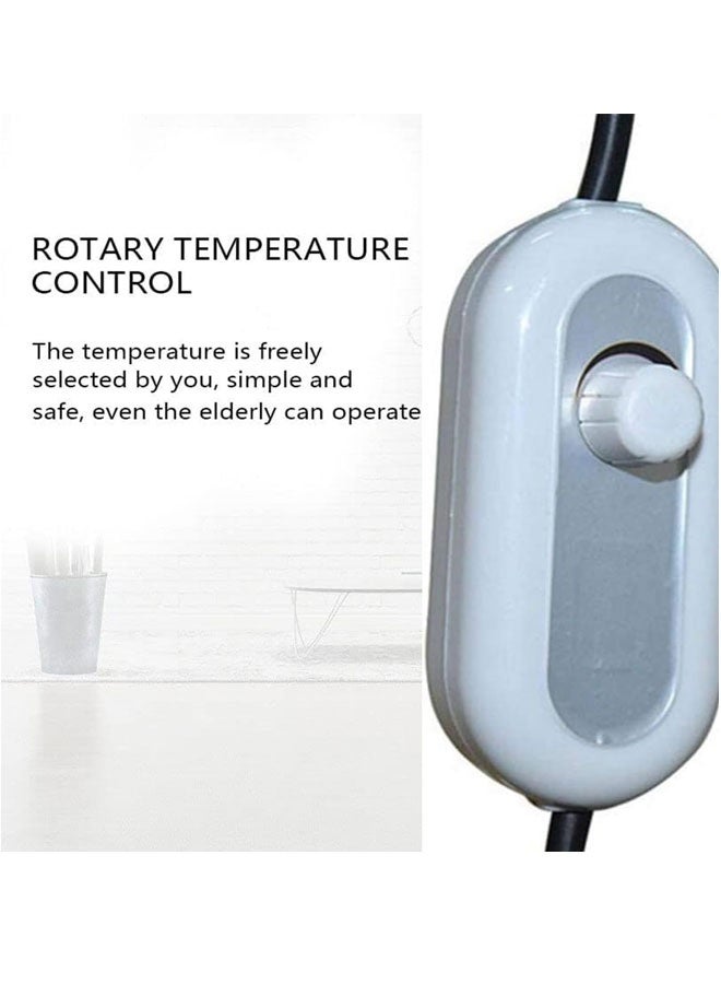 مصباح العلاج بالتدفئة بالأشعة تحت الحمراء (275 واط)، حامل أرضي، دوران 360 درجة، وظيفة التوقيت، قابل للتعديل، لتخفيف الألم، مناسب للعناية بالعضلات والبشرة - Image 5