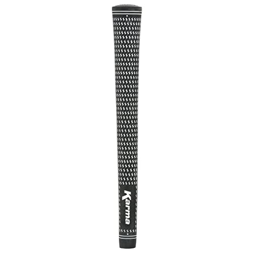 Karma Velour Jumbo Plus Golf Grips 25 Piece Golf Grip Set 18 Oversized BlackWhite Velvet Style Replacement Golf Club Grips for Men - Image 3