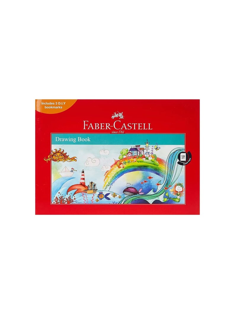 FABER-CASTELL - 17-Piece Tempera Colour Painting Set With Sketchbook and Brushes - Image 1