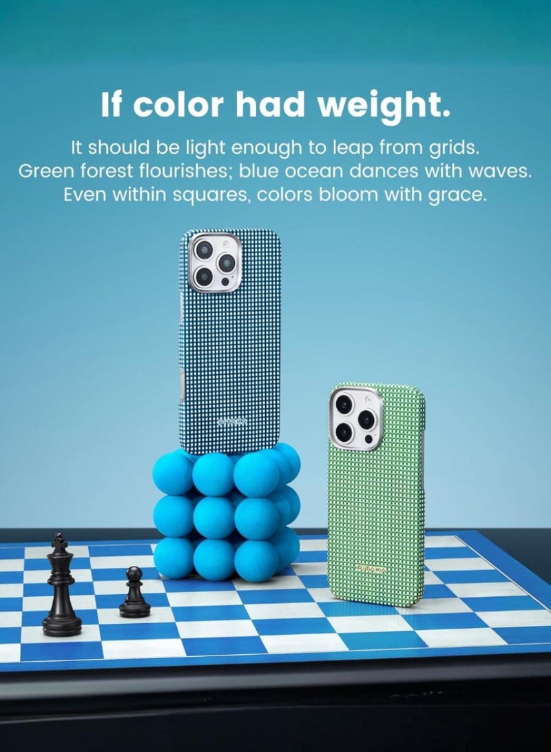 بيتاكا جراب ماجسيف لهاتف آيفون 16 برو  / حماية التغطية الكاملة /نحيف للغاية / مقبض ثلاثي الأبعاد / حافة كاميرا مرتفعة / حماية من السقوط والتلف - أزرق محيطي - Image 4