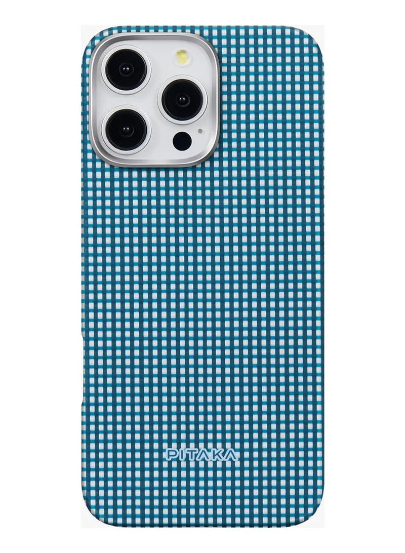 بيتاكا جراب ماجسيف لهاتف آيفون 16 برو  / حماية التغطية الكاملة /نحيف للغاية / مقبض ثلاثي الأبعاد / حافة كاميرا مرتفعة / حماية من السقوط والتلف - أزرق محيطي - Image 1