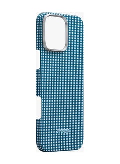 PITAKA iPhone 16 Pro Ultra Slim Case / MagSafe Compatible/ Full Coverage Protection / 3D Grip Textured / Raised Camera Lip / Drop and Damage Protection - Ocean Blue  - Image 5