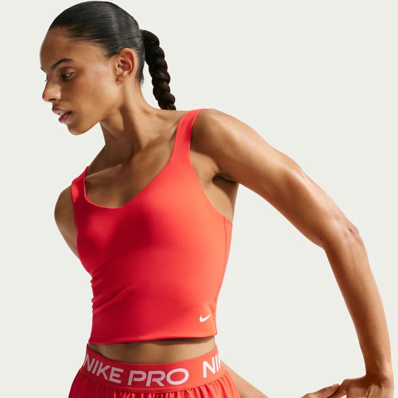 Nike Red Women's Pro Sports Bra Tank Top for Women | Best Price UAE