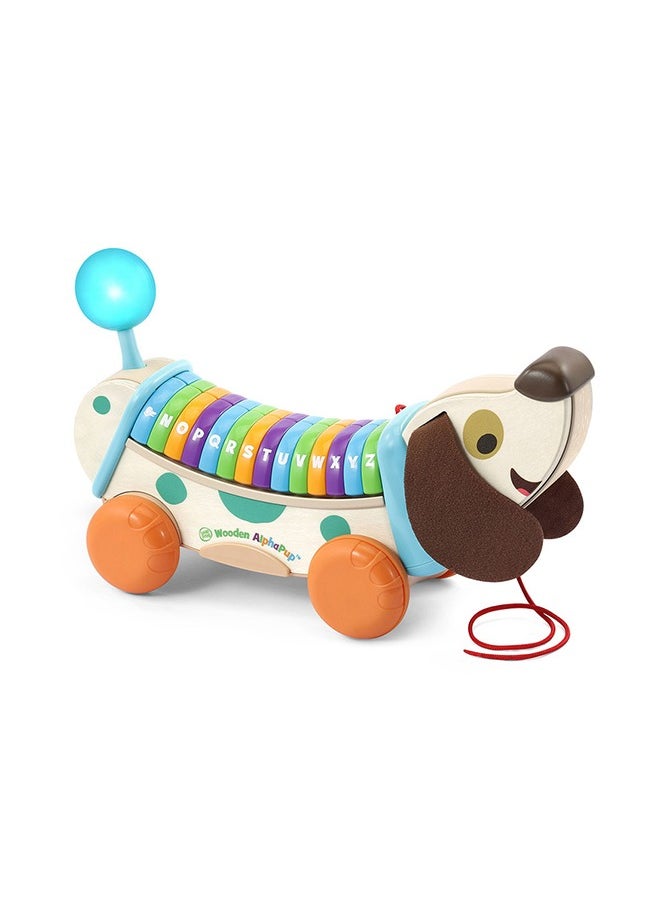 LeapFrog Leapfrog Wooden Alphapup, Wooden Toddler Toys for 1 2 3 Years Old Boys Girls, Number Counting Toys First Birthday Gifts for 1-2 Years, Preschool Educational Fine Motor Skills Toy  - Image 1