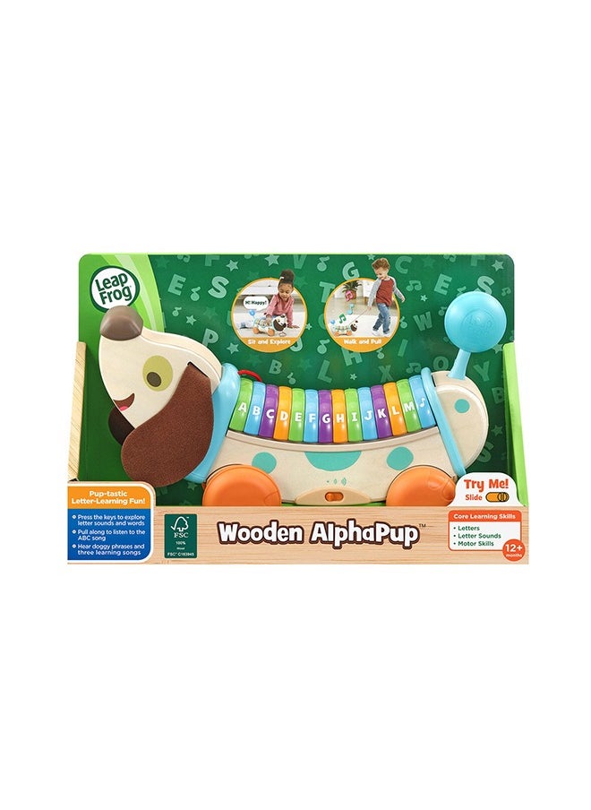 LeapFrog Leapfrog Wooden Alphapup, Wooden Toddler Toys for 1 2 3 Years Old Boys Girls, Number Counting Toys First Birthday Gifts for 1-2 Years, Preschool Educational Fine Motor Skills Toy  - Image 5