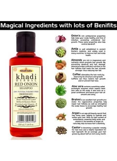 Khadi Herbal Herbigiri Herbal 100% Pure & Natural Red Onion Shampoo l For Hair Growth & Control Hair Losses 630Ml (Pack Of 3)  - Image 3