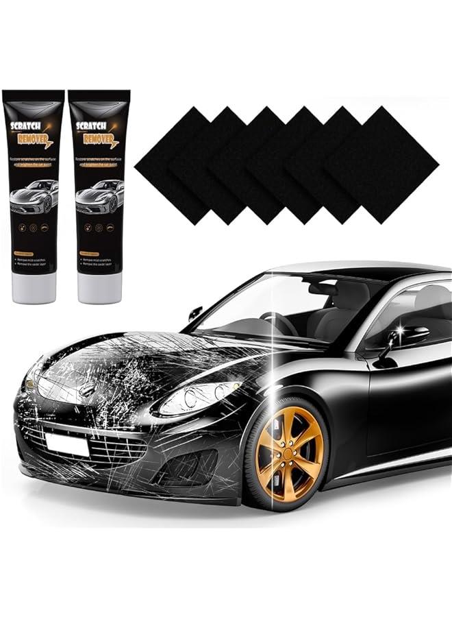2025 Upgrade Nano Sparkle Cloth Car Scratch Remover, New Car Scratch Repair Paste, Magic Nano Cleaning Cloth Scratch Remover for Deep Scratch Repair-drakblack - Image 1