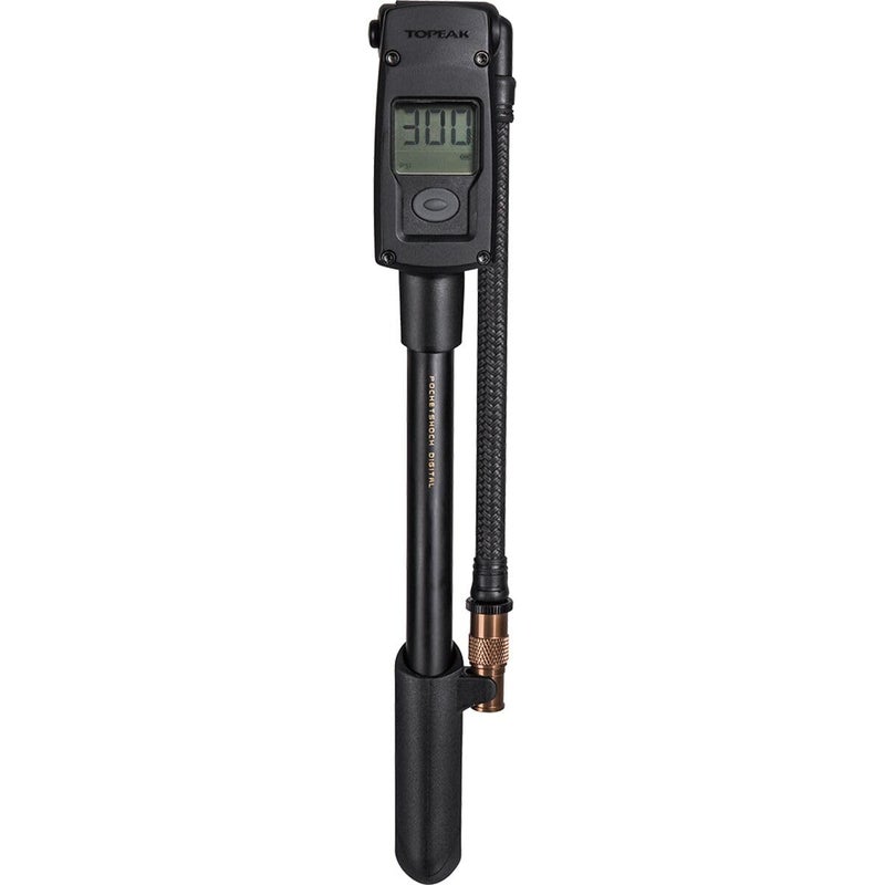 TOPEAK مضخة صدمات رقمية توبيك بوكيت شوك مع مقياس رقمي 300 PSI، موصل ضغط-رايت، وزر تحرير الهواء - Image 1