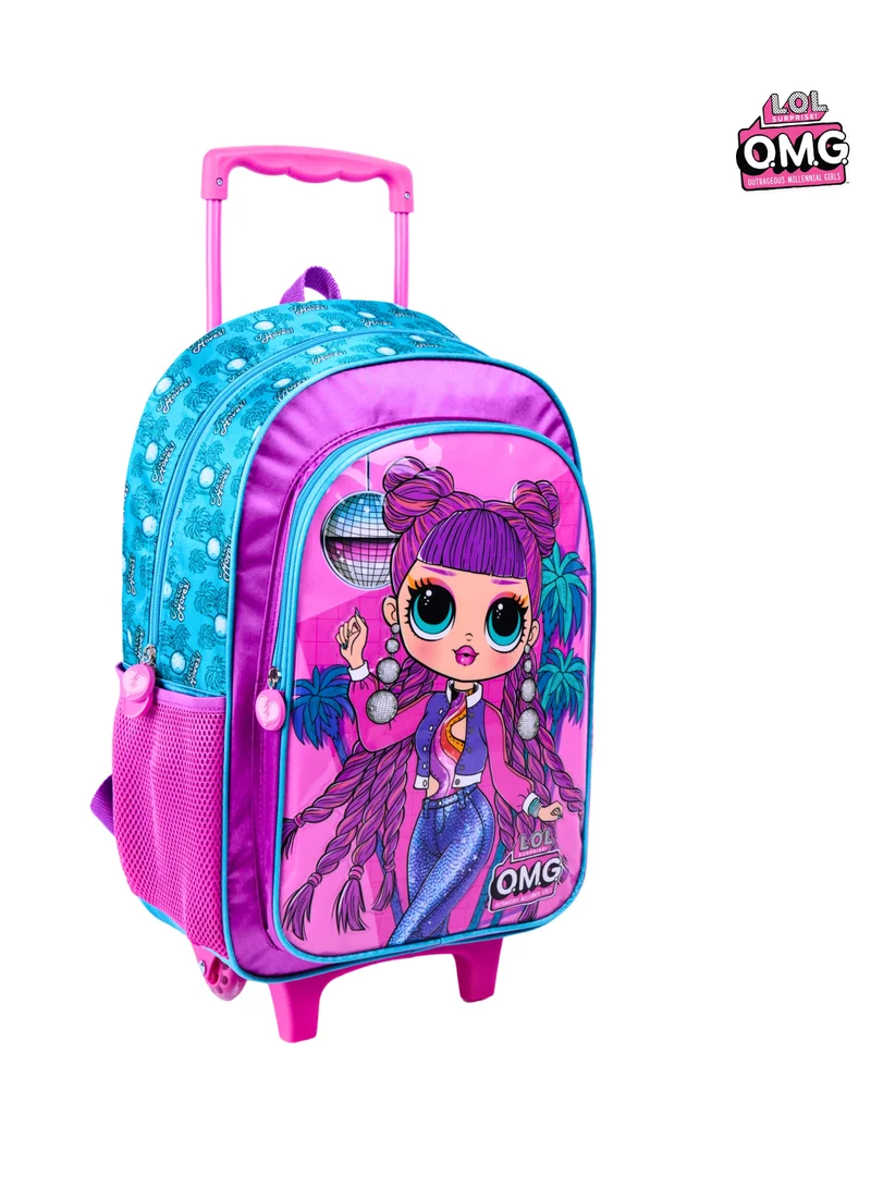 MGA LOL Dance Queen 5In1 Trolley Box Set 18" I Trolley I Lunch Bag I Water Bottle I Pencil Case I Lunch Box I