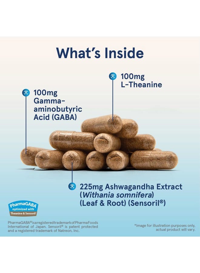 jarrow formulas ® GABA Soothe®, 3 Ingredient Dietary Supplement for Relaxation and Occasional Stress, 30 Veggie Capsules, 30 Day Supply - Image 3