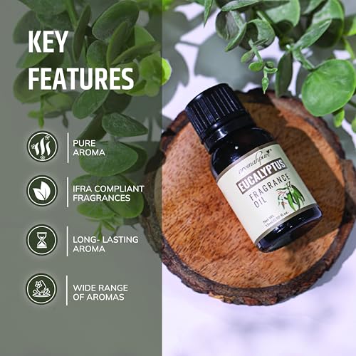 Aromahpure Fragrance Oil | 15 ml | Eucalyptus Aroma Oil for Home Fragrance | Best for Aromatherapy | Helps in Meditation | Used in Diffusers, Candles, Air Fresheners, Soaps, IFRA Certified - Image 3