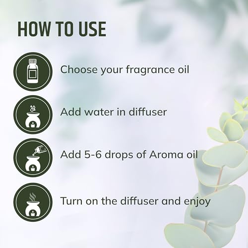 Aromahpure Fragrance Oil | 15 ml | Eucalyptus Aroma Oil for Home Fragrance | Best for Aromatherapy | Helps in Meditation | Used in Diffusers, Candles, Air Fresheners, Soaps, IFRA Certified - Image 4