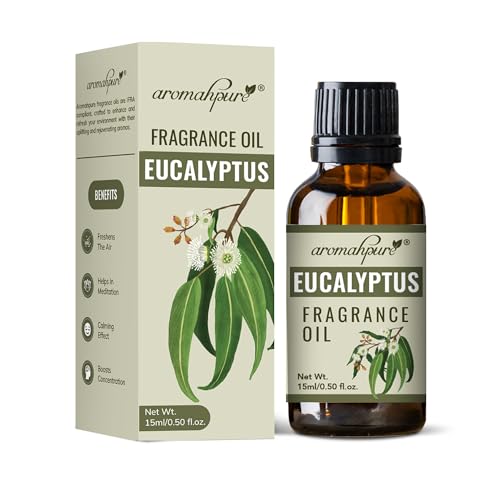Aromahpure Fragrance Oil | 15 ml | Eucalyptus Aroma Oil for Home Fragrance | Best for Aromatherapy | Helps in Meditation | Used in Diffusers, Candles, Air Fresheners, Soaps, IFRA Certified - Image 1