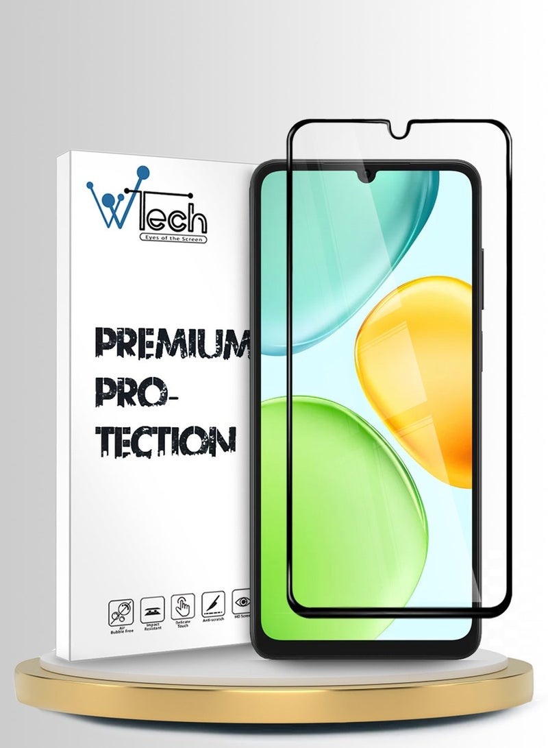 Wtech Honor X6d 5G 2026 Soft Transparent TPU Camera Lens Protection Silicone Ultra Thin Phone Stylish Electroplated Camera Border Back Case Cover - Blue & Honor X6d 5G 2026 Premium E2E Series Full Glue Full Cover Tempered Glass Screen Protector (MSGECN) - Clear/Black Bundle - Image 3