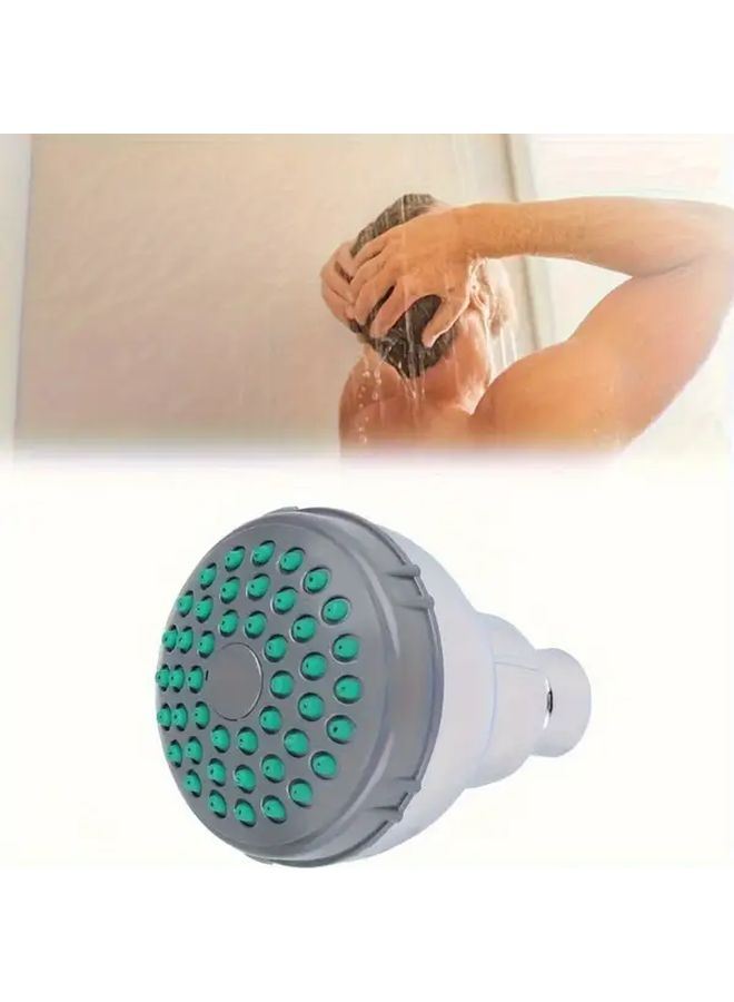Chrome 3 Inch Rain Shower Head Overhead Waterfall Fixed Position Adjustable Swivel Ball Joint G1 2 Faucet Connection ABS Construction Polished Finish Modern Bathroom - Image 1