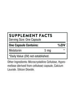 Thorne Melaton-5 Dietary Supplement 60 Capsules  - Image 2