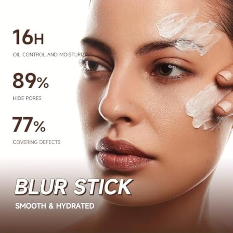 Primer Face Makeup Blur Primer Stick, Lightweight, Smooths, Long-Lasting, Minimize Pores, Flawless Finish, Face Primer for All Skin Types - Image 3