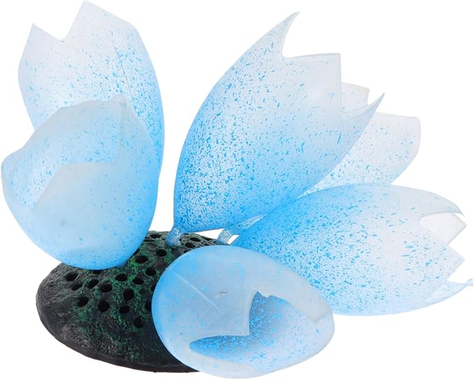Artificial Aquarium Coral Ornament Blue Underwater Tank Decoration 7X7X9 5CM - Image 1