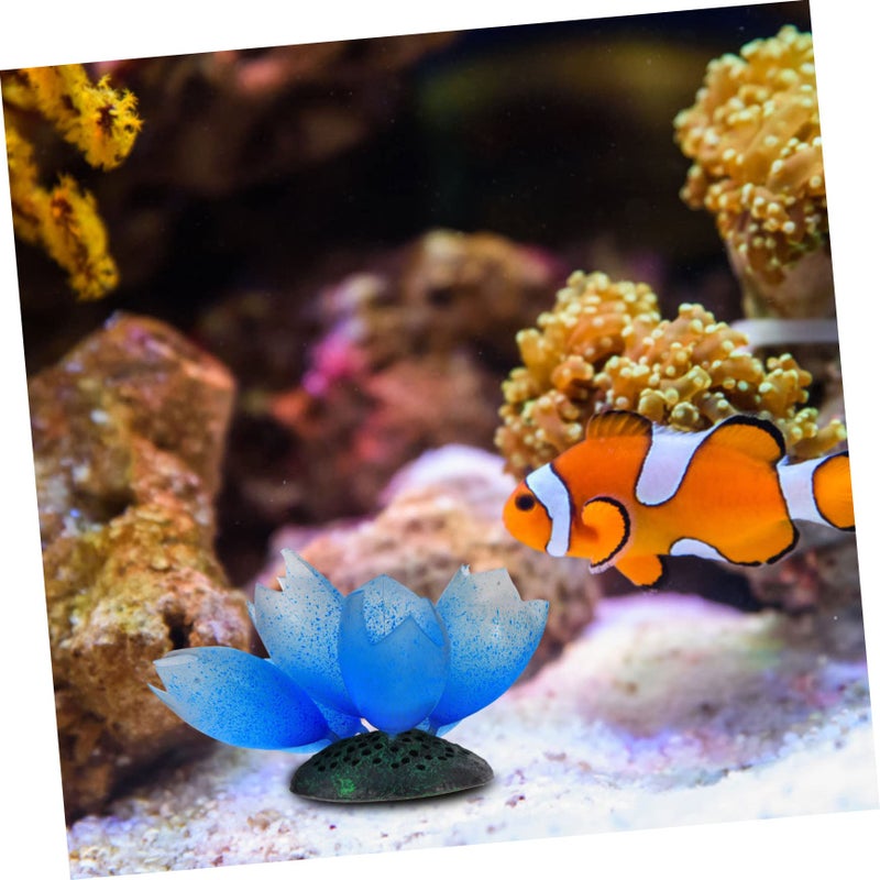Artificial Aquarium Coral Ornament Blue Underwater Tank Decoration 7X7X9 5CM - Image 5