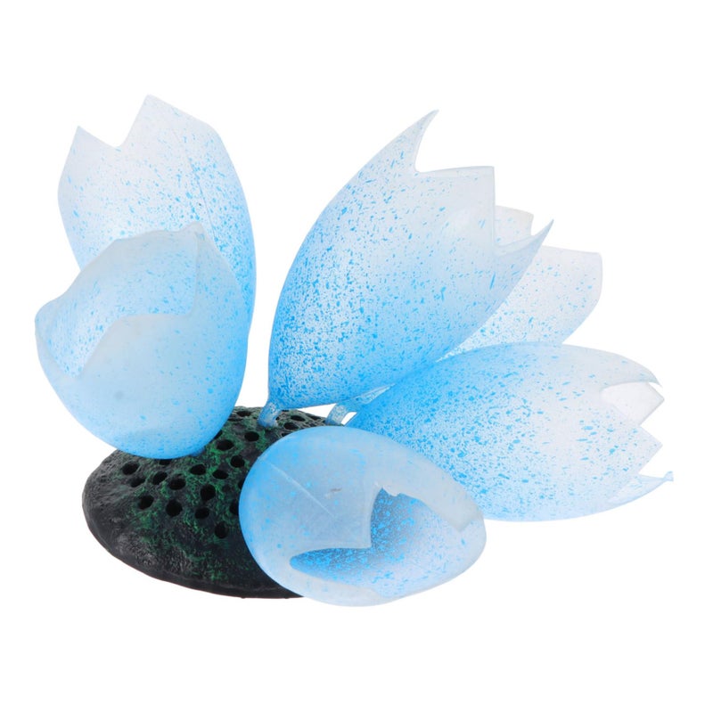 Artificial Aquarium Coral Ornament Blue Underwater Tank Decoration 7X7X9 5CM - Image 2