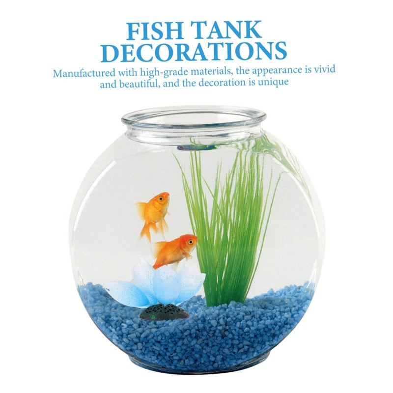 Artificial Aquarium Coral Ornament Blue Underwater Tank Decoration 7X7X9 5CM - Image 3
