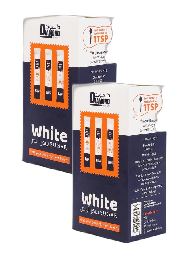 Diamond White Sugar Sachets, 5gm Each, Box of 100 Bundle - Image 1