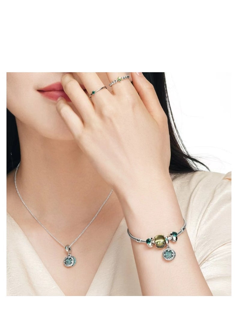 Pandora Violet - Pandora lucky four leaf clover necklace - Image 1