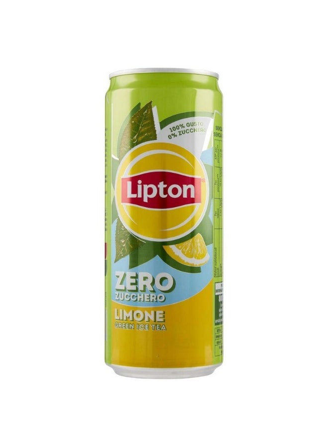 ليبتون شاي ليبتون المثلج بالليمون بدون سكر، علبة 330 مل