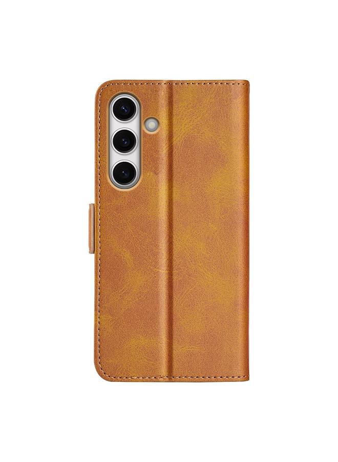 اس-توب جراب لهاتف Samsung Galaxy S24 FE 5G بمشبك مغناطيسي مزدوج الجوانب وغطاء جلدي أفقي قابل للطي - Image 3