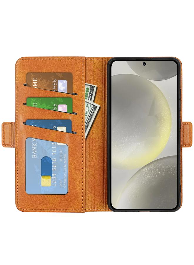 اس-توب جراب لهاتف Samsung Galaxy S24 FE 5G بمشبك مغناطيسي مزدوج الجوانب وغطاء جلدي أفقي قابل للطي - Image 4