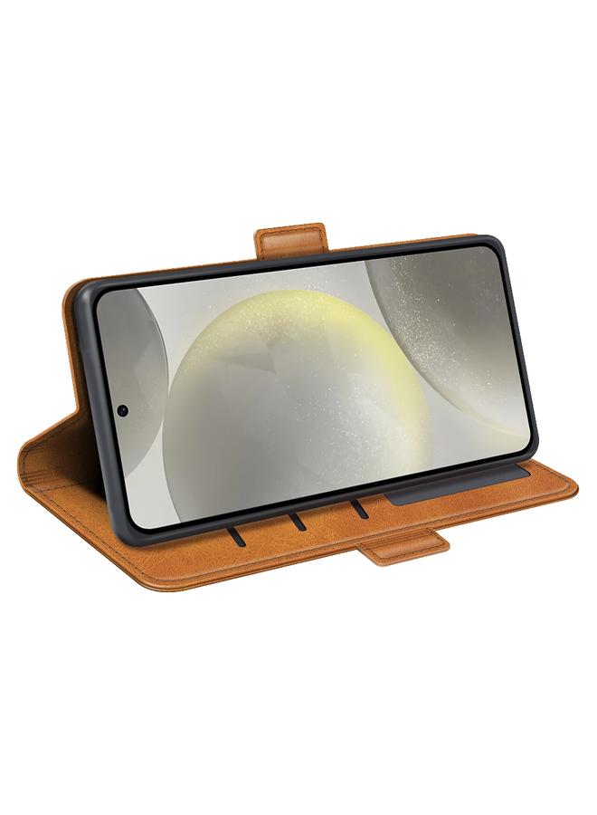 اس-توب جراب لهاتف Samsung Galaxy S24 FE 5G بمشبك مغناطيسي مزدوج الجوانب وغطاء جلدي أفقي قابل للطي - Image 5